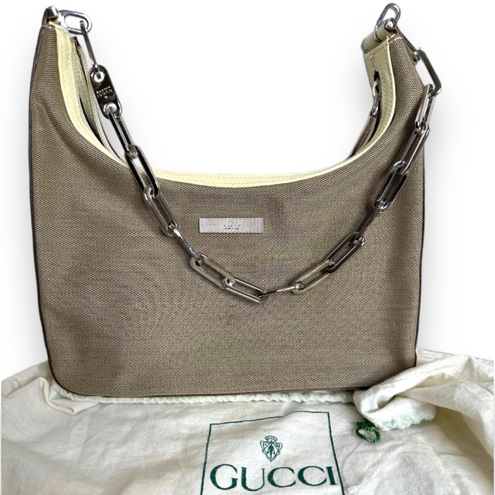Vintage Gucci hobo chain handle bag